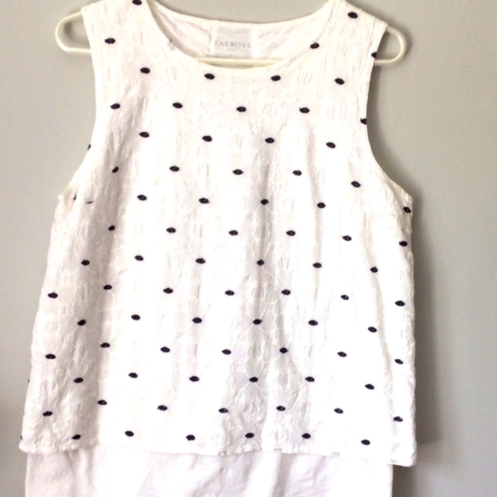 Talbots sleeveless blouse